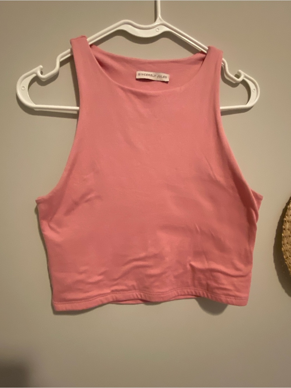Sincerely Jules Light Pink Crop Tank